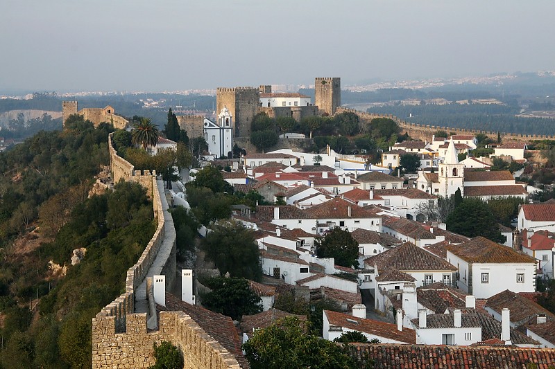 Óbidos - Castelo de Òbidos Aerial View
